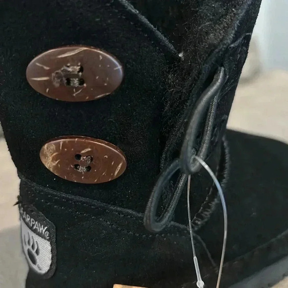 BEARPAW Rosaline Toddler Suede, sheepskin & Wool blend lined booties - 9 - Picture 11 of 15